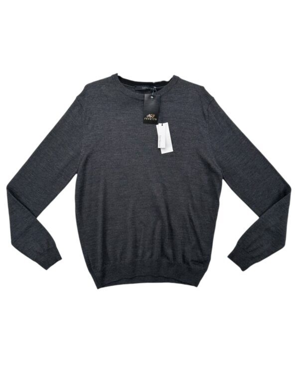 Calvin Klein Szary Męski Sweter z Wyszywanym Logo XL 42 EU