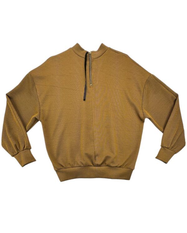 Zara Trafaluc Bluza Damska Oversize Musztardowa S 36 EU