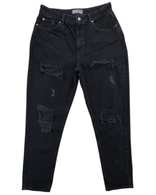 Primark Damskie Spodnie Mom Fit Czarne XL 42 EU