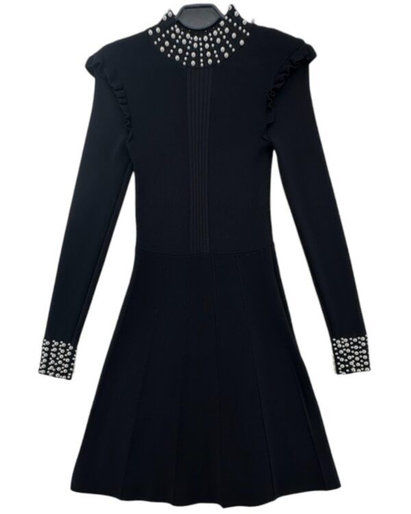 River Island Sukienka Czarna Z Perełkami XS 34 EU