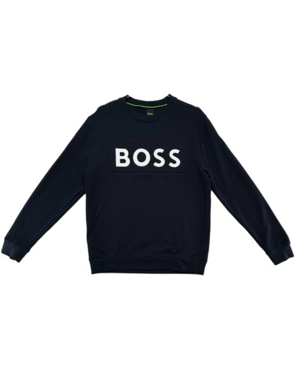 Hugo Boss Bluza Męska Granatowa Logo S 36 EU