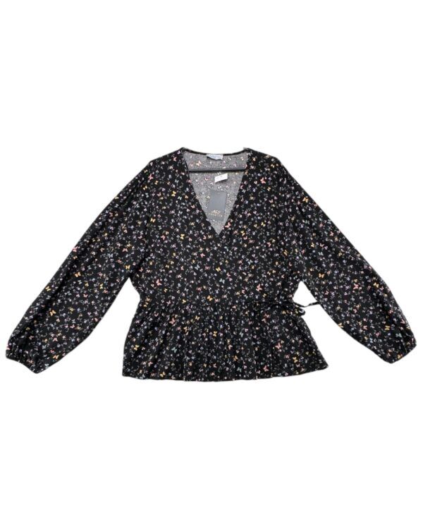 Papaya Bluzka Damska Czarna W Kwiaty 3XL 46 EU