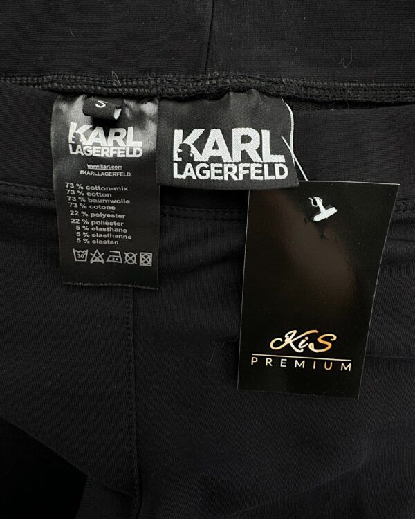 Karl Lagerfeld Legginsy Damskie Czarne Logo S 36 EU