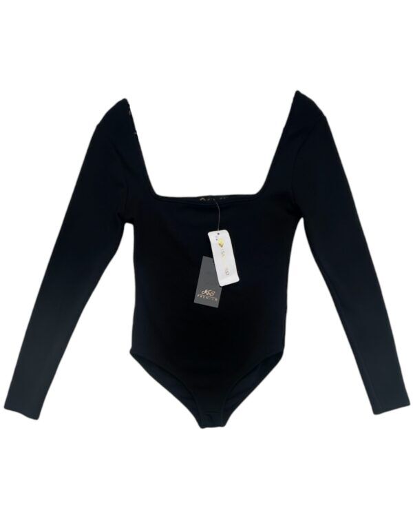 I Saw It First Body Damskie Czarne Prążkowane S 36 EU