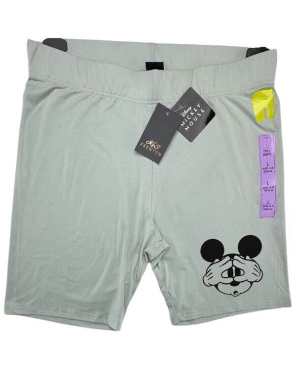Disney Szorty Damskie z Mickey Mouse Miętowe L 44-46 EU