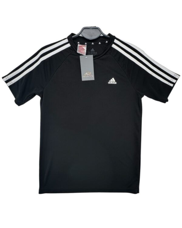 Adidas Koszulka Młodzieżowa Sportowa Czarna 164 CM 13-14 Lat